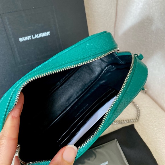 Saint Laurent Mini Lou Bag in “Green Field” color - Picture 5 of 14